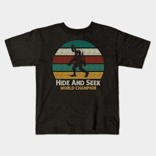 Hide And Seek World Champion Kids T-Shirt